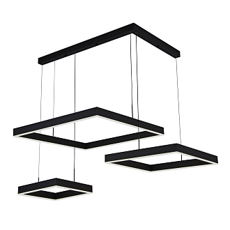 Подвесной светильник 105*150*142 см, LED 172W, 3000 / 6000K, Черный LED4U L91070-800-600-400