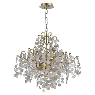 Люстра подвесная 58 см, 480W, ST LUCE RAVELLO SL1650.303.08 Латунь