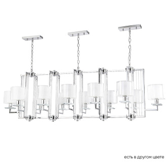 Люстра  Crystal Lux NICOLAS SP12 L1600 NICKEL/WHITE