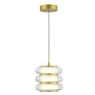 Подвесной светильник 20*140 см, 1*LED*16W, 3000K, ST-Luce Frittela SL6239.203.03, золото матовое