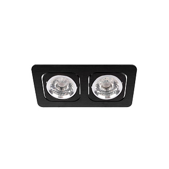 Встраиваемый светильник 18*9*7 см, 2*LED*12W 4000K LOFT IT Screen 10328/2A Black черный, вр 15,5*8,5 см