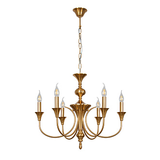 Люстра 53*66 см, 6*E14, 40W, Arte Lamp Collinetta A4094LM-6PB, Полированная Медь