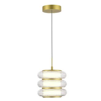 Подвесной светильник 20*140 см, 1*LED*16W, 3000K, ST-Luce Frittela SL6239.203.03, золото матовое