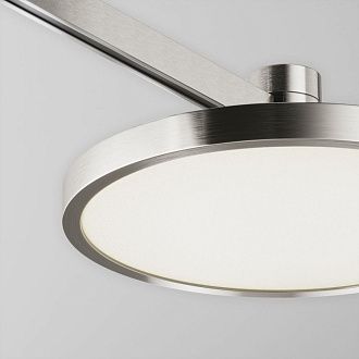 Трековый магнитный светильник 17 см, 10W, 4000K, Maytoni Plato TR153-1-10W4K-PT, серебро