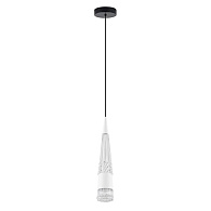 Подвесной светильник 8*8*140 см, LED 12W, 4000K, Белый LED4U L7121-1 WH