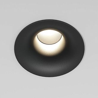 Потолочный акцентный светильник 8*8*6 см, LED, 15W, 4000K, Elektrostandard Bliss 25070/LED, черный, вр 7,5 см
