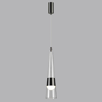 Подвес 10*10*151 см,  LED*W, 3000 К, Odeon Light Lump, темный хром 5044/12L