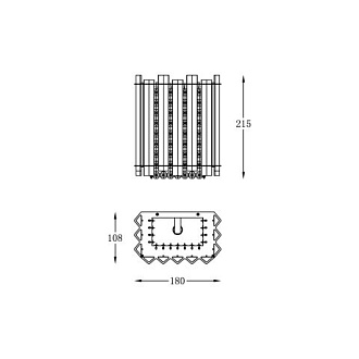 Бра 11*18*22 см, 1*G9 хром Vele Luce Lillian VL3093W01