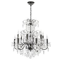 Светильник 80 см, Crystal Lux ODELIS SP12 BROWN, коричневый кофейный