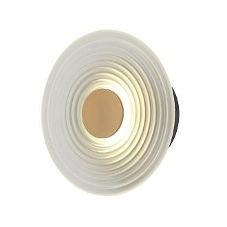 Бра 20*7,8*20 см, 1*LED*3W, 3000K Gerhort G61427/1wBK+WT, Черный, белый