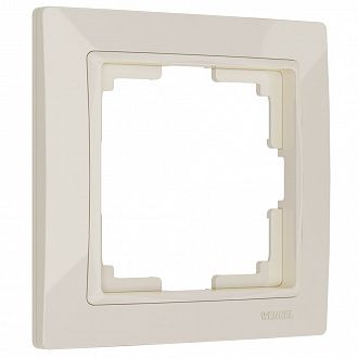 W0012003 Рамка на 1 пост Snabb basic, слоновая кость Werkel, 4690389161179