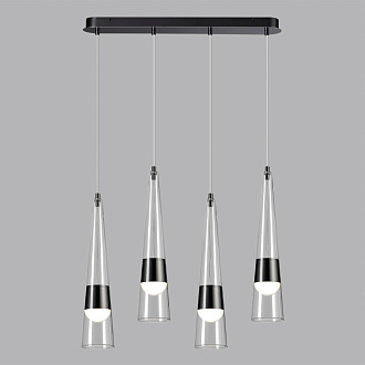 Люстра 67*15*150 см,  LED*W, 3000 К, Odeon Light Lump, темный хром 5044/42L
