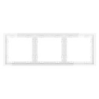 Рамка пластиковая Voltum S70 на 3 поста, белый  пластик  VLS100301