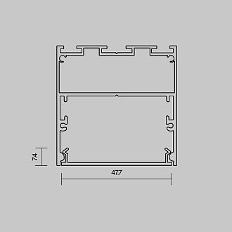 Рассеиватель для профиля 50×50 (Белый, 10 м), ALM-5050T-O-DF-10M 642050, 1000*5*1 см, Maytoni Led Strip 642050, Белый