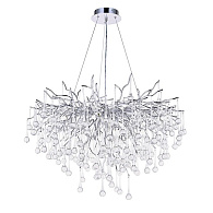 Светильник подвесной ElegantLight DZN-8192 SILVER/СЕРЕБРО D800/H2000/10/G9/35W RAIN 22-07
