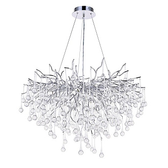 Светильник подвесной ElegantLight DZN-8192 SILVER/СЕРЕБРО D800/H2000/10/G9/35W RAIN 22-07