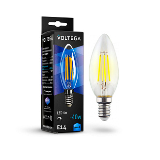 8461 Лампа светодиодная диммируемая Voltega Crystal 5W 400Lm 4000K E14
