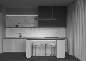 Светильник LED 120 см, 40W, 4000K Maytoni Vinder P051PL-L40B4K, черный