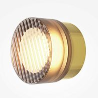 Настенный светильник 13 см, 6W, 2700-4000K, Maytoni Olo MOD493WL-L6BSK1, латунь-янтарный