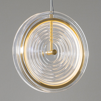 Светильник 30 см, 12W, 540 Lm, 3000K, 3 м2 Freya Borbon FR5442PL-L11TR, латунь