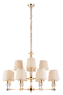 Люстра Ø840 x H550(1750), мм, 12*40W (480W), GOLD (Золото) NewRgy 8653/8+4G GOLD