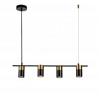 Подвесной светильник 710*100*135/1670 мм, 4*GU10 чёрный Indigo Liberta V000146, 11014/4P Black