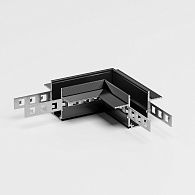 Коннектор угловой Elektrostandard Slim Magnetic  для встраиваемого шинопровода под ГКЛ 9,5мм 85214/00, черный