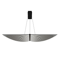 Подвесная люстра 150*38*198 см, 1*LED, 120W, 4000К, Favourite Vingar 4381-1P черный