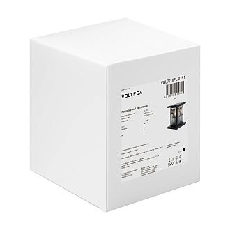 Ландшафтный светильник 15*15*-19 см, 1*E27*40W Voltega  VGL7218FL-01B1, Черный