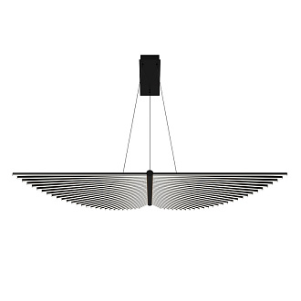 Подвесная люстра 150*38*198 см, 1*LED, 120W, 4000К, Favourite Vingar 4381-1P черный
