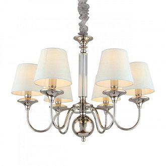 Подвесная люстра 65*70-150 см, 6*E14, 40W, Aployt Perla APL.731.03.06, хром