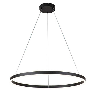 Подвесной светильник 800*1000*100/1240 мм, 1*LED 123W 3000-5700K черный Indigo Galass V000036L, 14001/1P Black