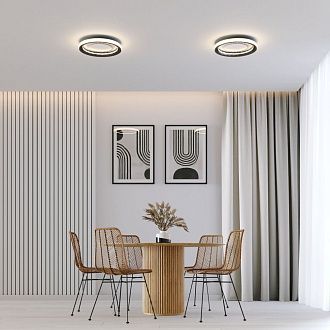 Светильник 45*45*7,5 см, LED*31W, 4000K, Eurosvet Parafe 40022/1 LED, серый, a069302