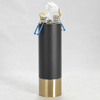 Потолочный светильник 5*17 см, 1*Gu10*50W Lussole Gilbert LSP-8556 черный/бронзовый