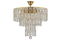 Люстра подвесная *40*32 см, 6*E27*60W, Arti Lampadari Deliceto Deliceto E 1.5.46.100 G, золото