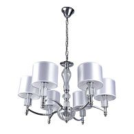 Люстра 70*70*92 см, 6*E14 Gerhort G11087/6SV WT, Серебро;Прозрачный