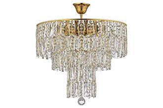 Люстра подвесная *40*32 см, 6*E27*60W, Arti Lampadari Deliceto Deliceto E 1.5.46.100 G, золото