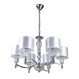 Люстра 70*70*92 см, 6*E14 Gerhort G11087/6SV WT, Серебро;Прозрачный