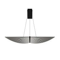 Подвесная люстра 27*150 см, 2*LED, 60W, 4000K, Favourite Vingar 4381-2P, чернный матовый