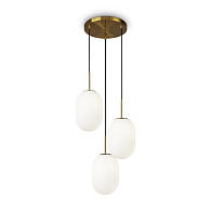 Светильник 43 см, Freya Crystal FR1012PL-03BS, латунь
