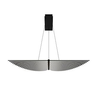 Подвесная люстра 27*150 см, 2*LED, 60W, 4000K, Favourite Vingar 4381-2P, чернный матовый