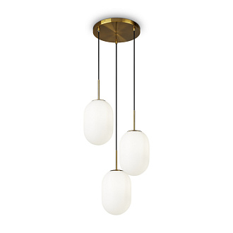 Светильник 43 см, Freya Crystal FR1012PL-03BS, латунь