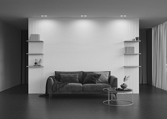 Встраиваемый светильник 24*12*6,5 см, 2*GU10, 12W, Maytoni Technical Gyps Modern DL002-WW-02-W белый, вр 12,5*24,5 см