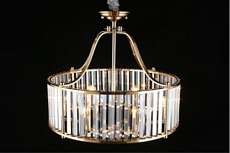 Подвесная люстра 60*60-158,5 см, 6*E14, 40W, Aployt Romen APL.809.03.06, золотой