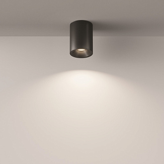Светильник 9*9 см, GU10 7W, Maytoni Antares C029CL-01B, черный, IP65