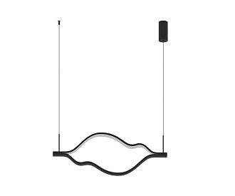 Подвес 103*200 см, LED 32W, 4000K Линн черный Kink Light 08258-100,19P