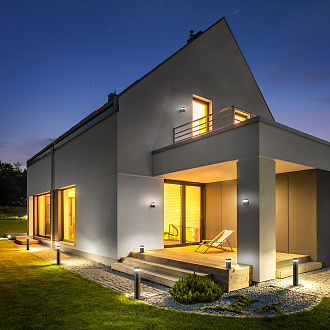 Ландшафтный светодиодный светильник IP54 1531 TECHNO LED черный Elektrostandard