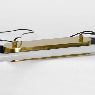 Линейно-подвесной светильник 80*8*35/120 см, 1*led*42W 3000K Lussole Bibb LSP-7205 черный