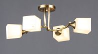 Люстра L605 x W390 x H195, мм, 4*40W (160W), COPPER (Латунь) Rilon 6397/4 COP