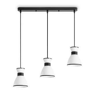 Подвесной светильник 65,5*13,5*20-122 см, 3*E27*40W, Freya  FR5503PL-03B1, Черный